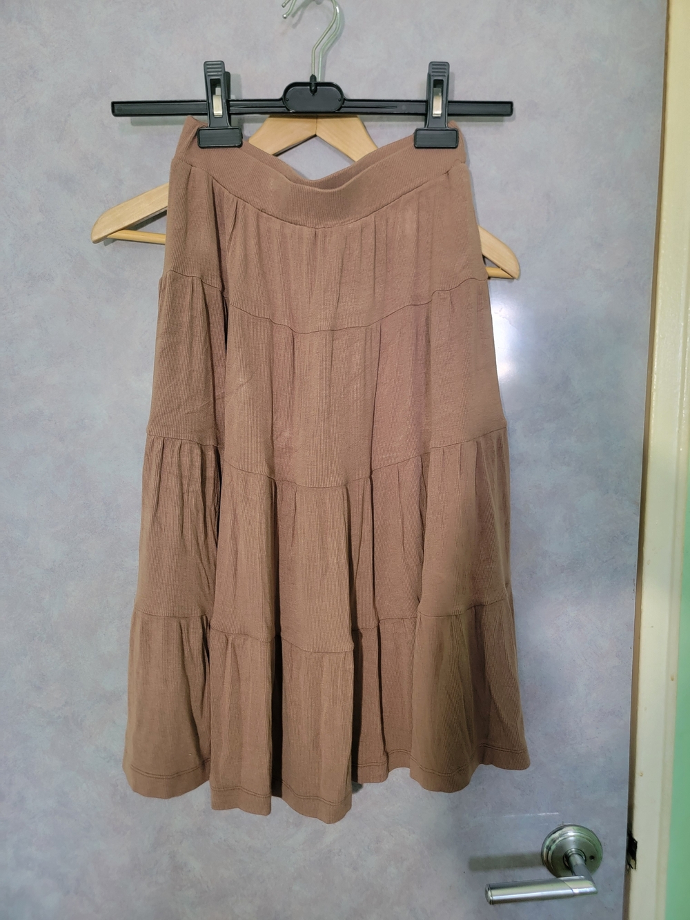Classic Tiered Brown Women's Skirt